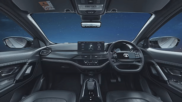 Tata Harrier EV Stealth Edition interior